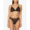 Skims Fits Everybody Unlined Underwire Bra In Onyx