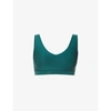 Chantelle Womens 0pb Sequoia Soft Stretch V-neck Stretch-jersey Bralette Xs/s