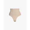 Skims Core Control High-rise Stretch-woven Thong In Mica
