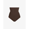 Skims Sculpting Super High-rise Stretch-woven Briefs In Cocoa
