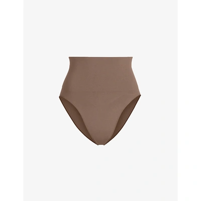 Skims Womens Oxide Core Control Mid-rise Stretch-woven Briefs In Oxide