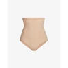 Skims Sculpting Super High-rise Stretch-woven Briefs In Clay