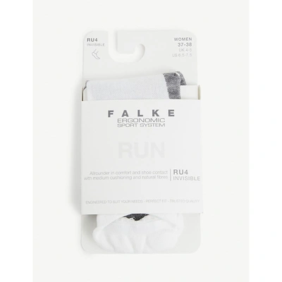 Falke Ru4 Invisible Woven Socks In White Mix