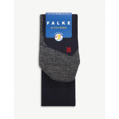 Falke Kids' Marine Active Warm & Dry Stretch-woven Socks Years 3+