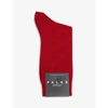 Falke Airport Wool-blend Socks In Scarlet
