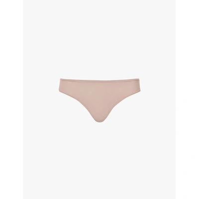 Skims Fits Everybody Stretch-woven Thong In Desert