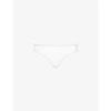 Skims Fits Everybody Stretch-woven Thong In Marble