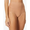 Chantelle Soft Stretch High-rise Microfibre Briefs In Sandalwood (bronze)