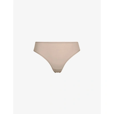 Skims Fits Everybody Cheeky Stretch-jersey Briefs In Mica