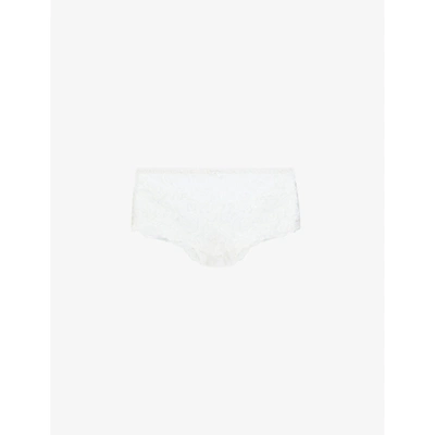 Aubade Toujours St Tropez Mid-rise Stretch-lace Briefs In Opale