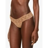 Hanky Panky Low-rise Thong In Suntan