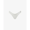 SKIMS DIPPED MID-RISE STRETCH-COTTON THONG