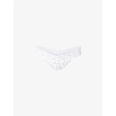 Hanky Panky Signature Original-rise Stretch-jersey Thong In White