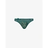 Passionata Womens 0pb Sequoia White Nights Floral Stretch-mesh Briefs M