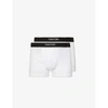 Tom Ford Pack Of Two Slim-fit Stretch-cotton Boxers In White