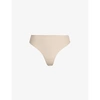 Skims Fits Everybody Stretch-woven Thong In Sand