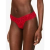 Hanky Panky Low-rise Thong In Red
