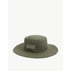 Ganni Womens Kalamata Logo-embroidered Organic-cotton Bucket Hat