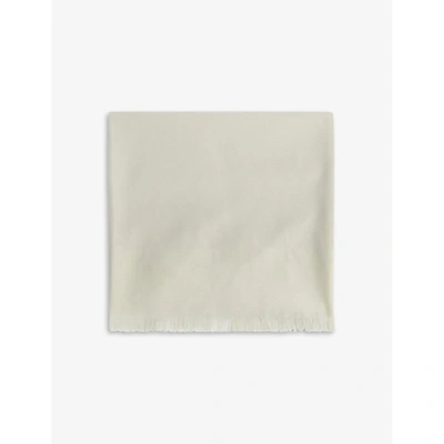 Ted Baker Esteli Woven Logo Scarf In Nude