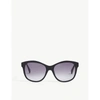 MAX MARA WOMENS MARRONE MELE OCCHIALI BUTTERFLY-FRAME ACETATE SUNGLASSES 1SIZE