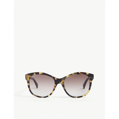 Max Mara Womens Avana Sabbia Occhiali Butterfly-frame Acetate Sunglasses 1size In Avana Sabbia