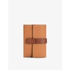 Loewe Anagram-embossed Vertical Leather Wallet In Light Caramel/pecan