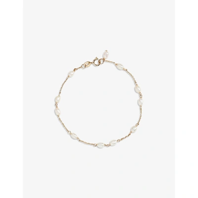 The Alkemistry Poppy Finch Keshi 14ct Recycled Yellow-gold And Freshwater Pearl Bracelet In 14ct Yellow Gold