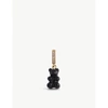 CRYSTAL HAZE NOSTALGIA BEAR-SHAPED 18CT YELLOW GOLD-PLATED BRASS, RESIN AND ZIRCONIA CHARM