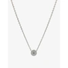 LITTLESMITH PERSONALISED INITIAL SILVER-PLATED CIRCLE BEAD NECKLACE