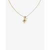 BY NOUCK NORTHSTAR 16CT YELLOW GOLD-PLATED BRASS AND OPAL NECKLACE