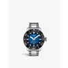 Tissot Men's Swiss Automatic Seastar Stainless Steel Bracelet Watch 46mm In Silver