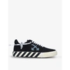 OFF-WHITE VULCANIZED COTTON-CANVAS LOW-TOP TRAINERS