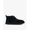 UGG UGG MEN'S BLACK NEUMEL LOGO-DEBOSSED SUEDE CHUKKA BOOTS,45094792