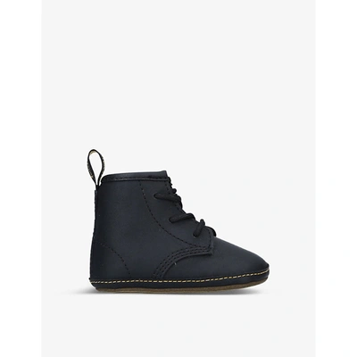 Dr. Martens' 1460 Crib Leather Boots 4-6 Months In Black