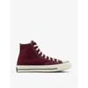 CONVERSE CONVERSE MEN'S DEEP BORDEAUX EGRET BLAC ALL STAR HI 70 COTTON-CANVAS HIGH-TOP TRAINERS,48275621