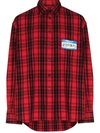 VETEMENTS MY NAME IS PLAID SHIRT