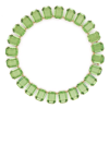 Swarovski Millenia Octagon Cut Crystals Necklace In Green