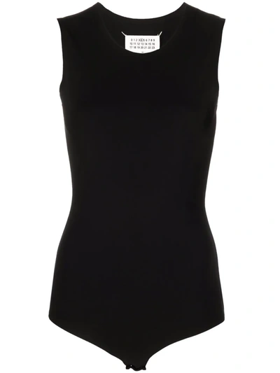 MAISON MARGIELA ROUND NECK SLEEVELESS BODYSUIT