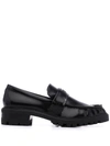 SENSO MET I CALF LEATHER LOAFERS