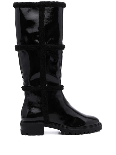 Senso Minnie Ii Patent Leather Boots In Black