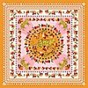 Jessie Zhao New York Double Sided Silk Scarf Of Tropical Love In Silk