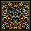 Jessie Zhao New York Double Sided Silk Scarf Of Night Imagination In Silk