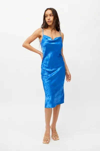 midi long sleeve green dress Blue Long Sleeve Midi Dress – FARM Rio
