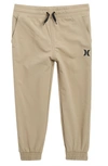 Hurley Kids' Dri-fit Joggers In Khaki