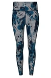 Sweaty Betty Super Sculpt Pocket 7/8 Leggings In Blue Refraction Print