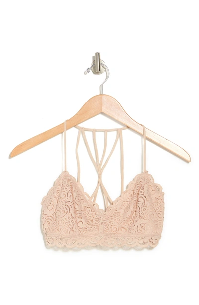 Wishlist Strappy Bralette In Nude