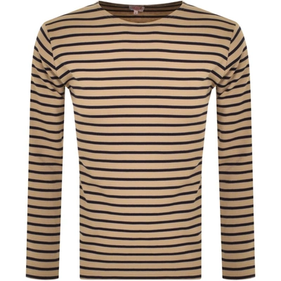 Armor-lux Armor Lux Long Sleeve T Shirt Beige In Brown