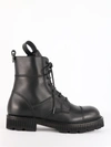 DOLCE & GABBANA BLACK LACED UP BOOT,A60380AO95380999