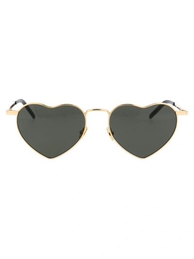 Saint Laurent New Wave Sl 301 Loulou Sunglasses In Gold