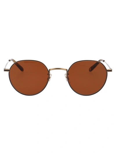 Garrett Leight Robson Sunglasses In Gold